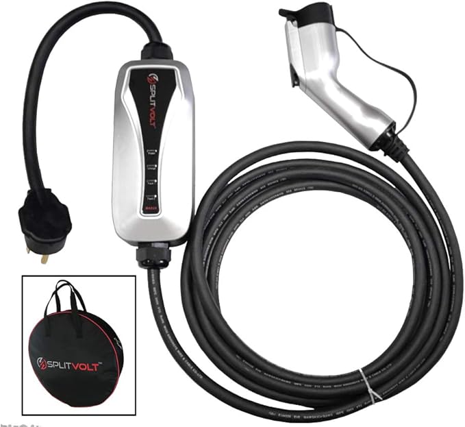 Splitvolt 24 Amp NEMA 1030 EV Charger with 16 ft Cord, Level 2 240V