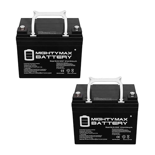 Mighty Max Battery Batería INT de 12 V y 35 AH reemplaza a la silla eléctrica Jazzy Select GT, paquete de 2 productos de marca