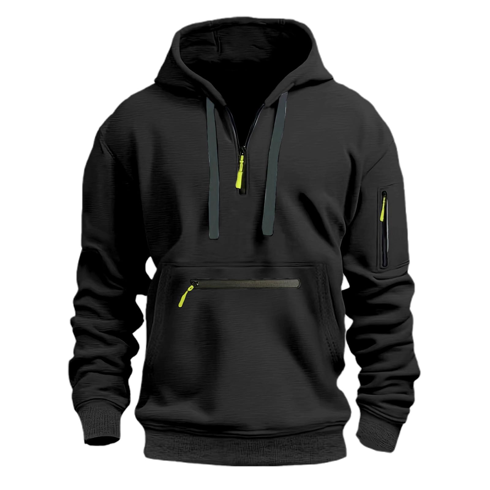 Générique Tuta da jogging da uomo, 2 pezzi, in cotone, con cappuccio, pantaloni morbidi, comodi elastici, per yoga, tempo libero, casa, A79