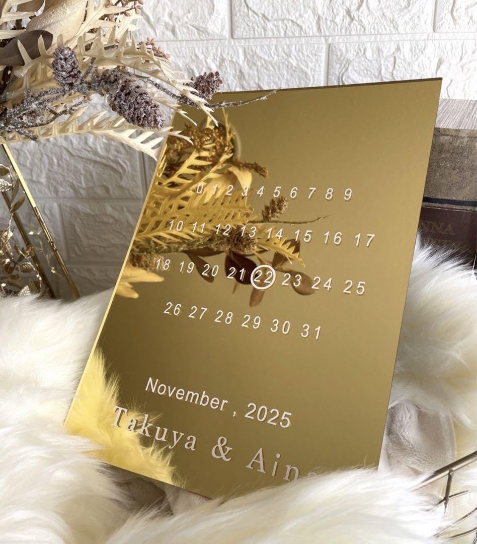 Amazon.co.jp: ノーブランド品マルジェラ風A4ウェルカムミラーアクリル