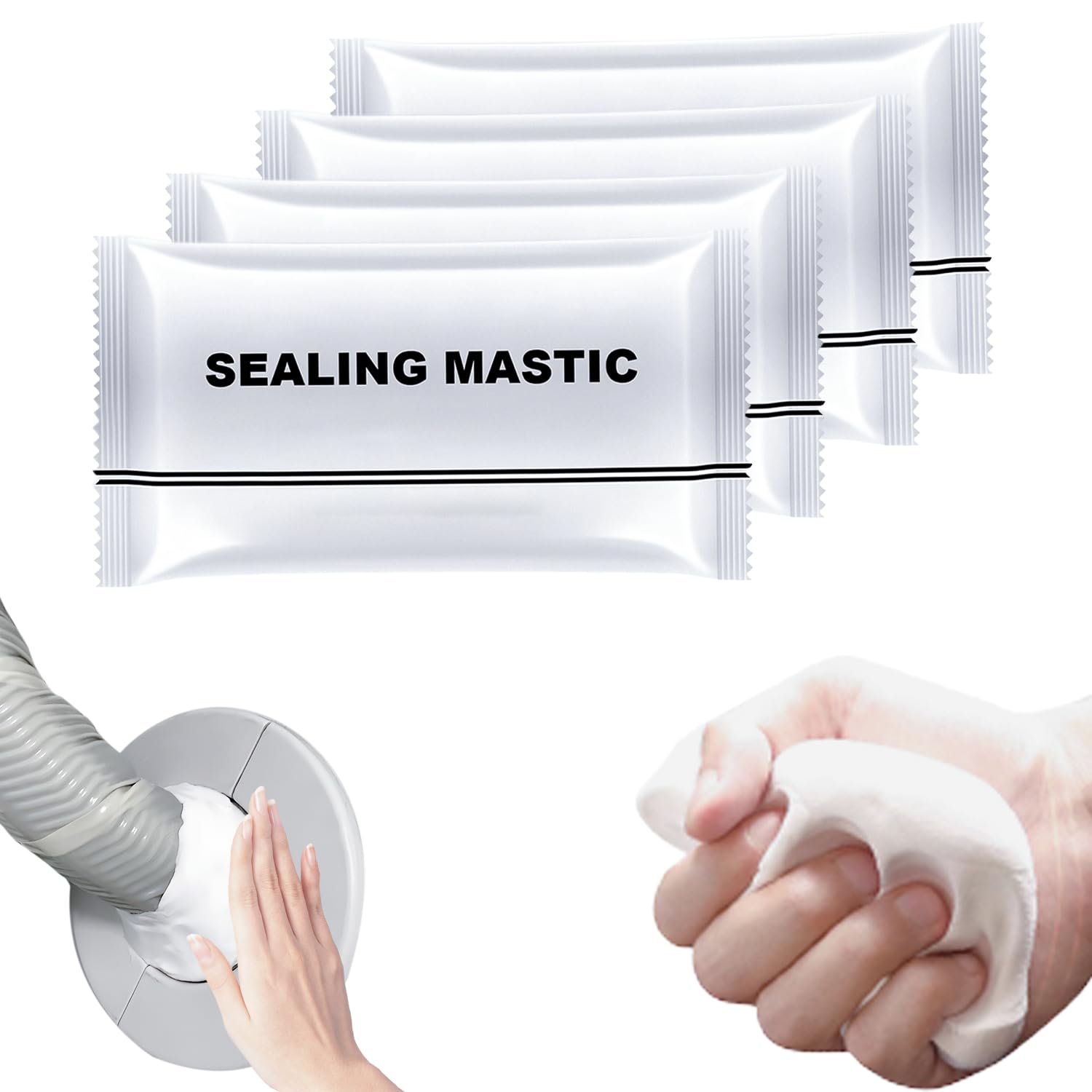 2026 Upgraded Repair Sealing Clay Waterproof Sealant Mastic Quick Mending Mud for Drain Connection Wall Hole Air Conditioning