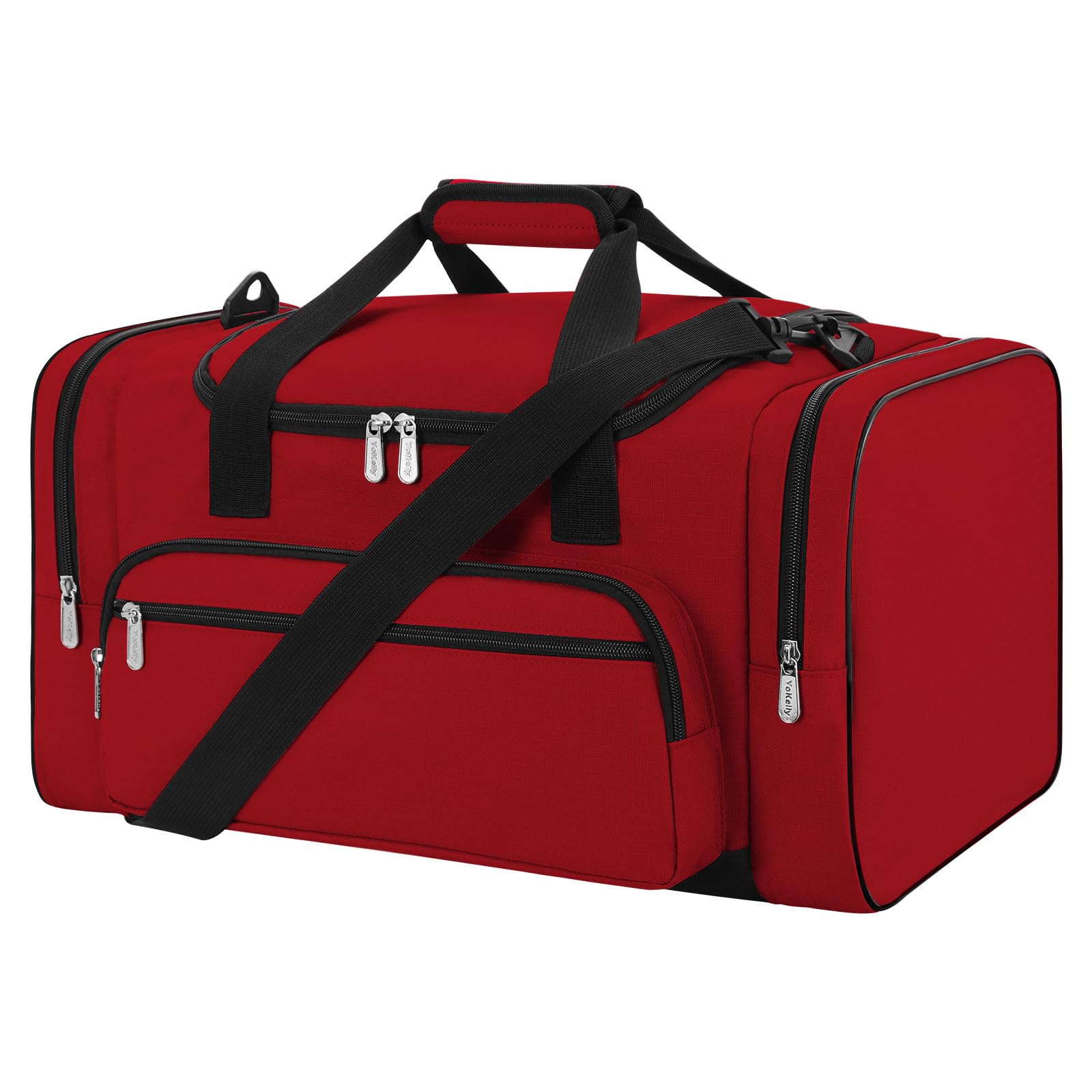 YoKelly Sports Duffel Bag 20 inch for Travel Gym - Red