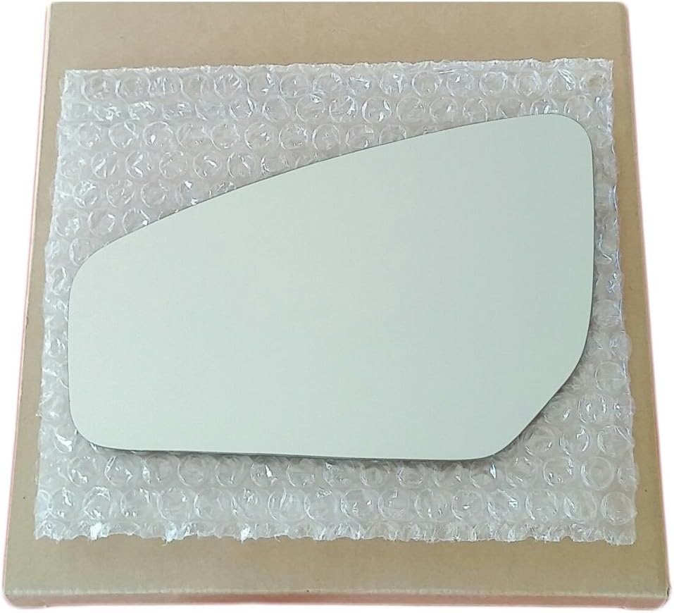 Mirror Glass and ADHESIVE for Compatible with 2007-2012 Sentra Driver Left Side Replacement