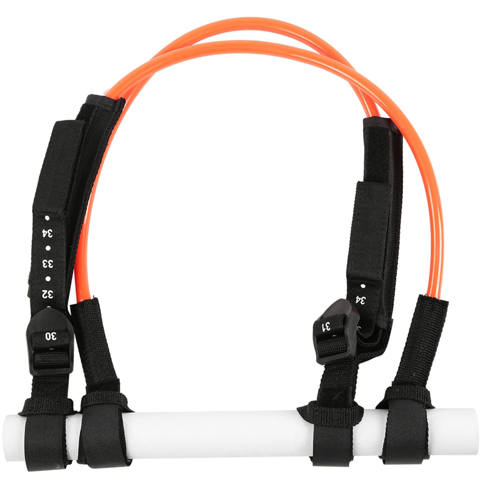 2 pièces, laisse de harnais de windsurf noire et réglable de 28 à 34 pouces, laisse de planche de surf en TPU à haute résistance à la déchirure, accessoire de windsurf durable pour (Orange)