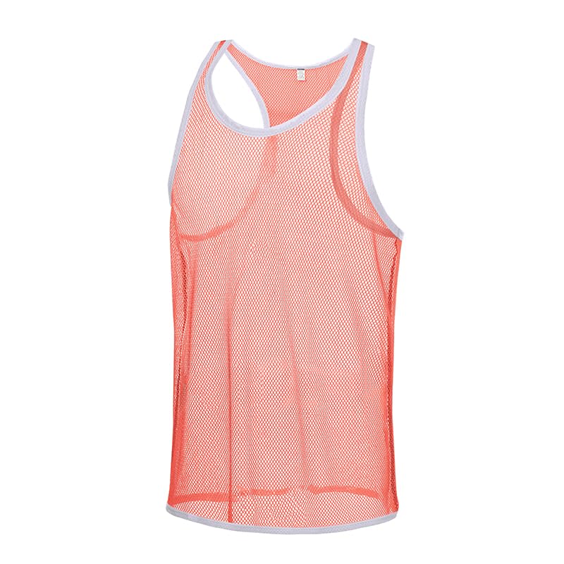 YAHWULAI Herren Sexy Tops Männliche Durchsichtige Tanktops o
