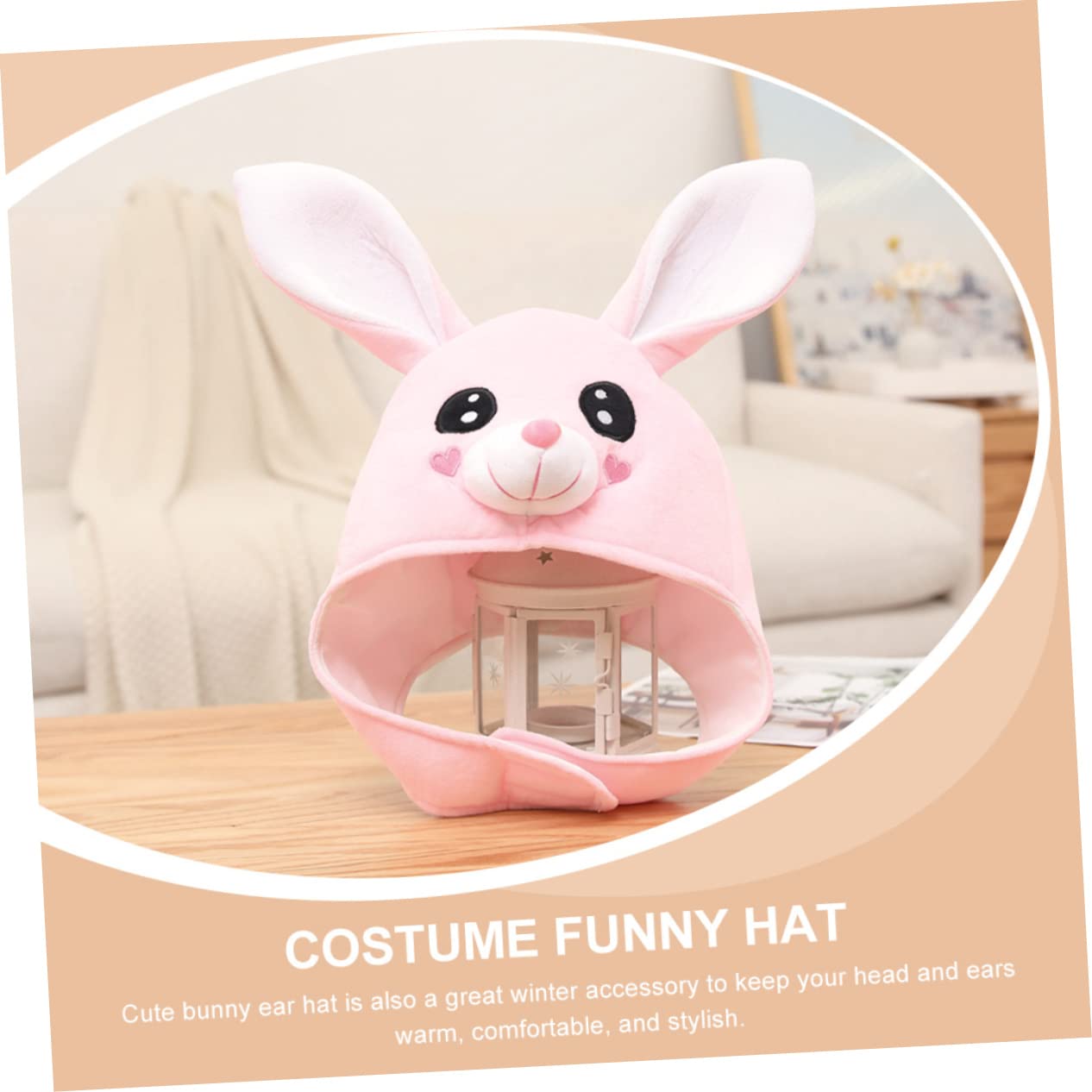 TOYANDONA 3 Pièces Couvre-chef De Lapin Oreilles Bonnet Oreille De Lapin Accessoires De Cosplay De Pâques Couvre-chef De Pâques Peluche Manquer Oreilles De Lapin Fille Déguisée En Lapin