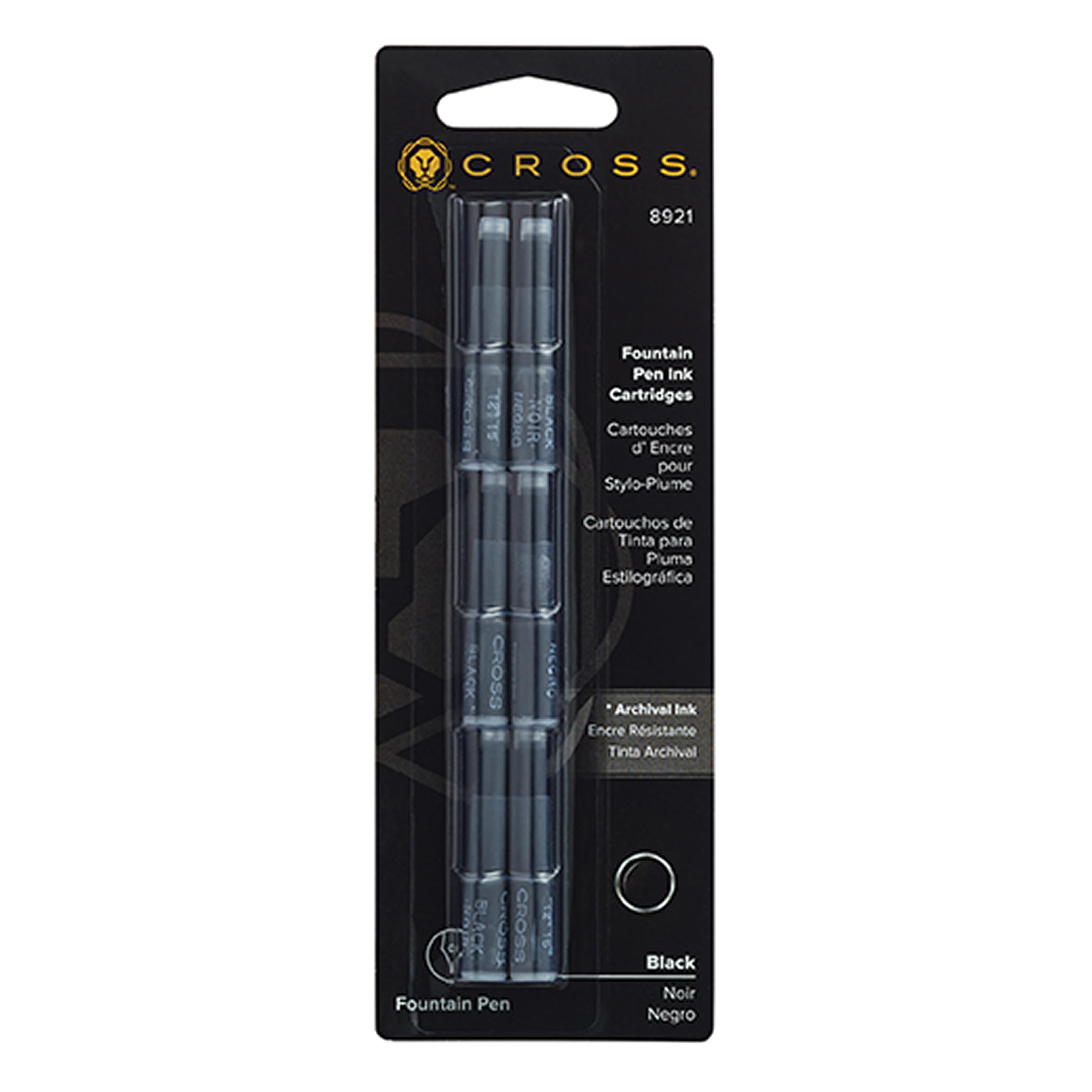 Cross Refill Ink Cartridge - Black (Pack of 6)
