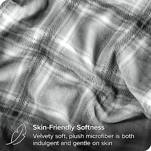 Bare Home Fleece Blanket - King Blanket - Tartan Plaid - Lightweight Blanket For Bed thumb #2