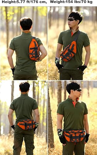 Miniatura 10 de ArcEnCiel resistente al agua Táctico Cinturón de cadera Cintura Pack Bolsa Fanny Militar Packs Bolsa para senderismo escalada al aire libre Bumbag