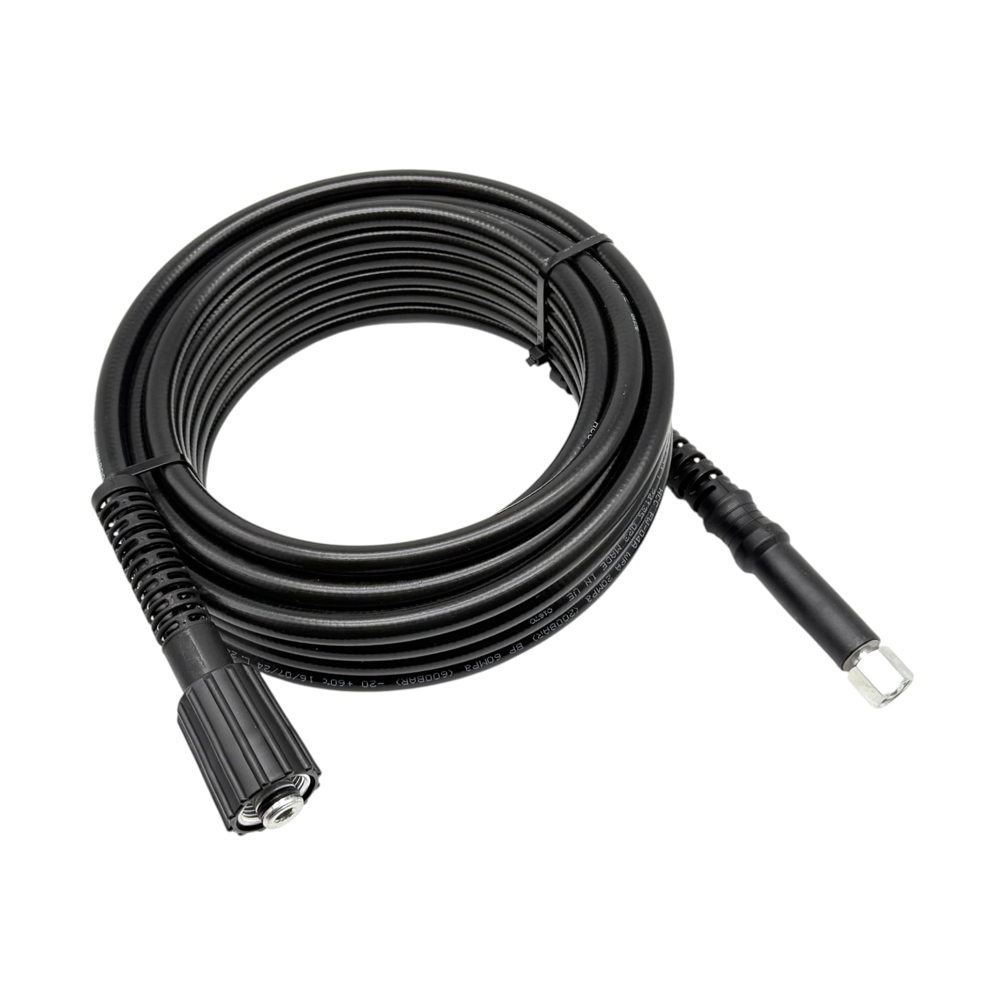 Tuyau haute pression DN6 200 bar M22 x 1,5 IG 14 mm, mandrin sur M14 IG, tuyau de rechange, pour nettoyeur haute pression compatible avec les appareils Kärcher – M&M Smartek (15 mètres)