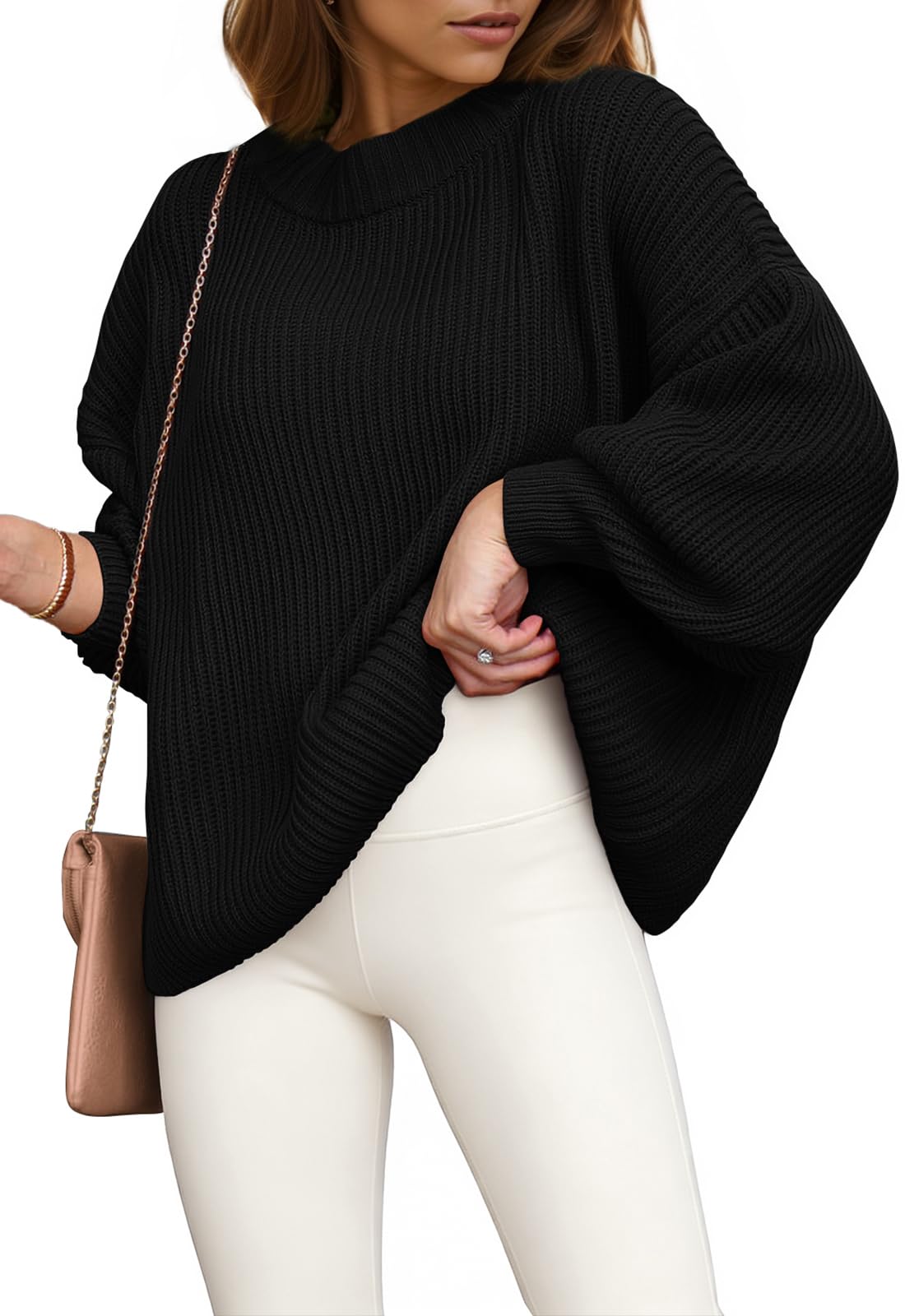 PRETTYGARDEN Oversized Chunky Knitted Pullover Sweater