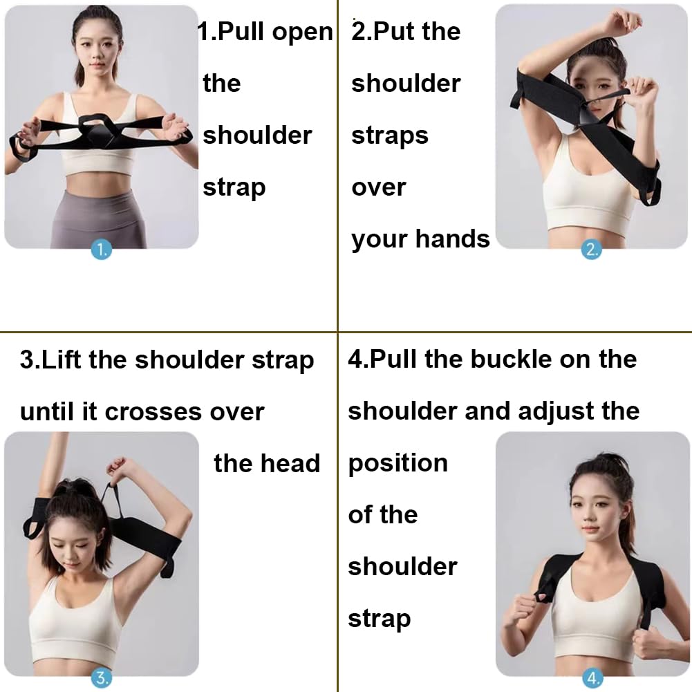 WZLL.SLSP Shoulder Brace Posture Corrector for Men & Women,Relieve Shoulder Soreness, Work Fatigue, Bad Posture, Correct Posture (Large)