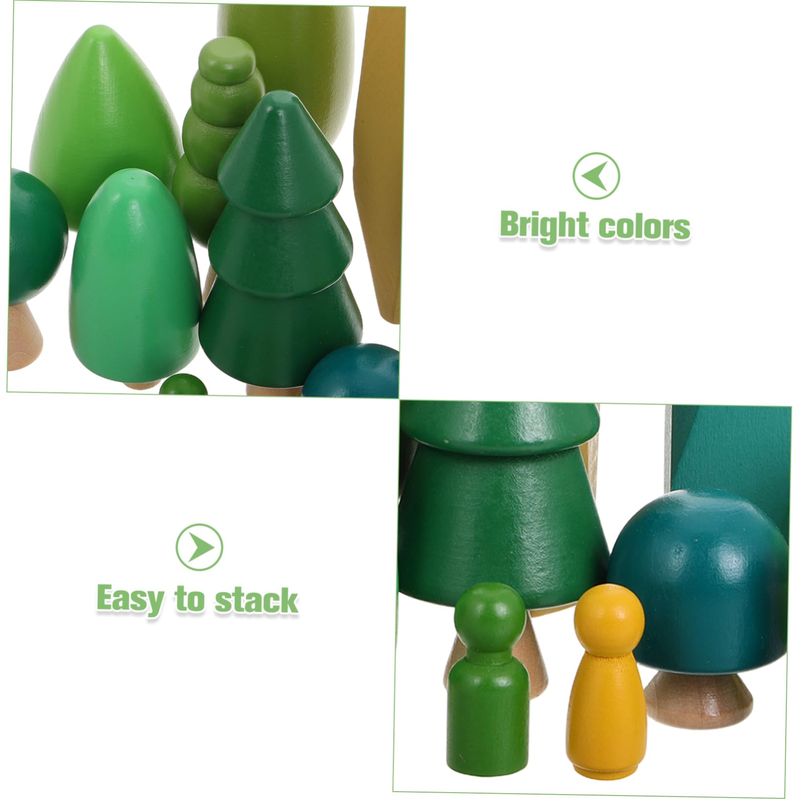 WOONEKY Mini Holzbaum Für Junge Mädchen Robustes Pädagogisches Spielzeug Hand-Augen-koordination Und Greiffähigkeit Für Vorschulkinder Und Kreative Spielzeit