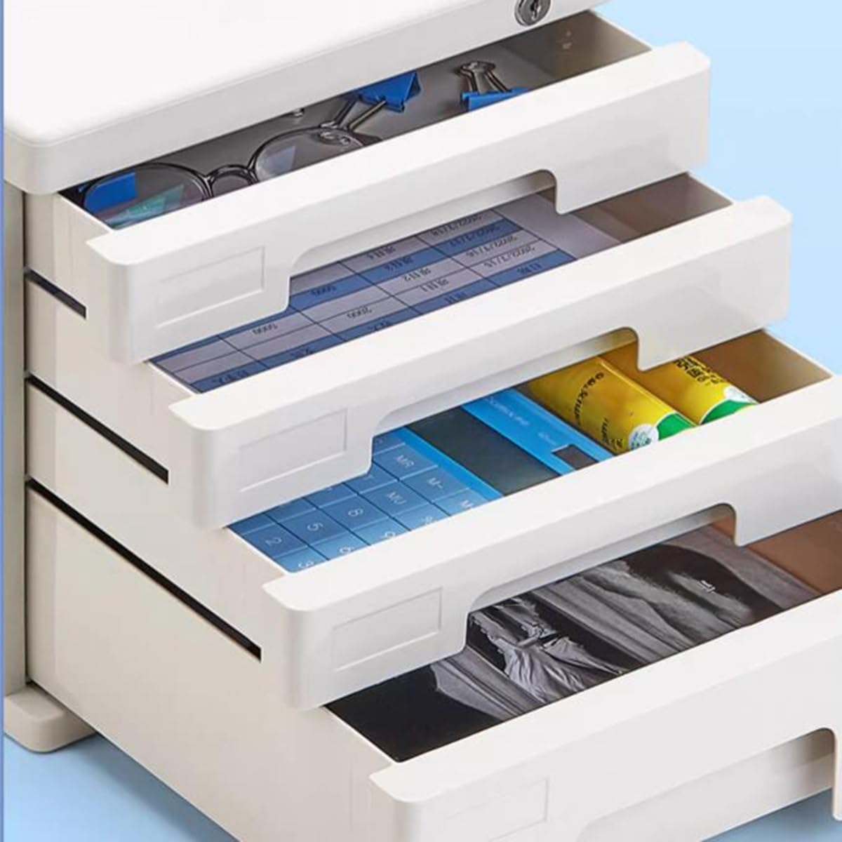 Classeur verrouillable, porte-documents sécurisé, organiseur de bureau, plateau de rangement de papier, trieur de lettres, séparateurs de magazines pour la maison, le bureau et l'espace de travail