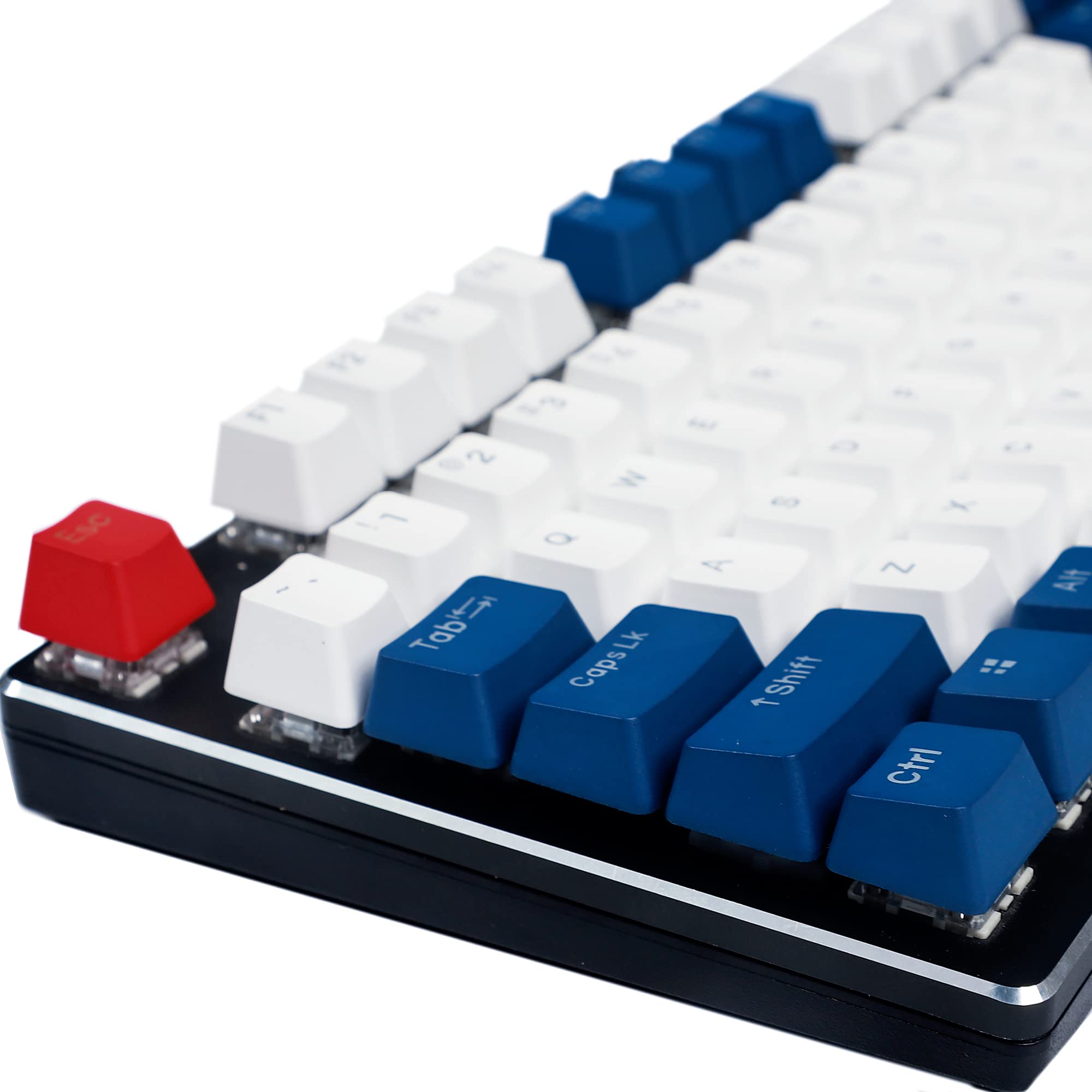 Juego De Teclas Keycaps PBT Double Shot 108 Teclas - Perfil OEM, Teñidas, Transparentes Para Retroiluminación, Compatible Con Teclados Mecánicos MX
