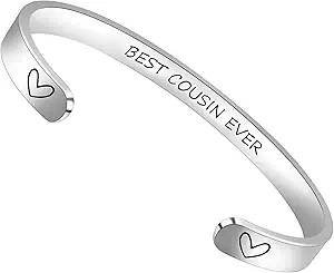 Btysun Bracelets for Women Mothers Day Bracelet Gifts from Daughter Inspirational Gifts for Women Graduation Gifts for Her Motivational Birthday Cuff Bangle Friendship Personalized Mantra Jewelry…