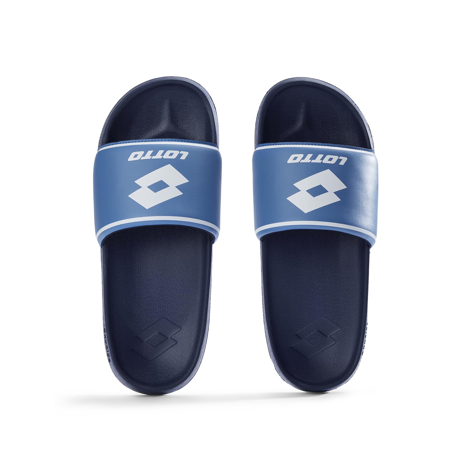Lotto Men Midway Dark Blue Slides - Image 1
