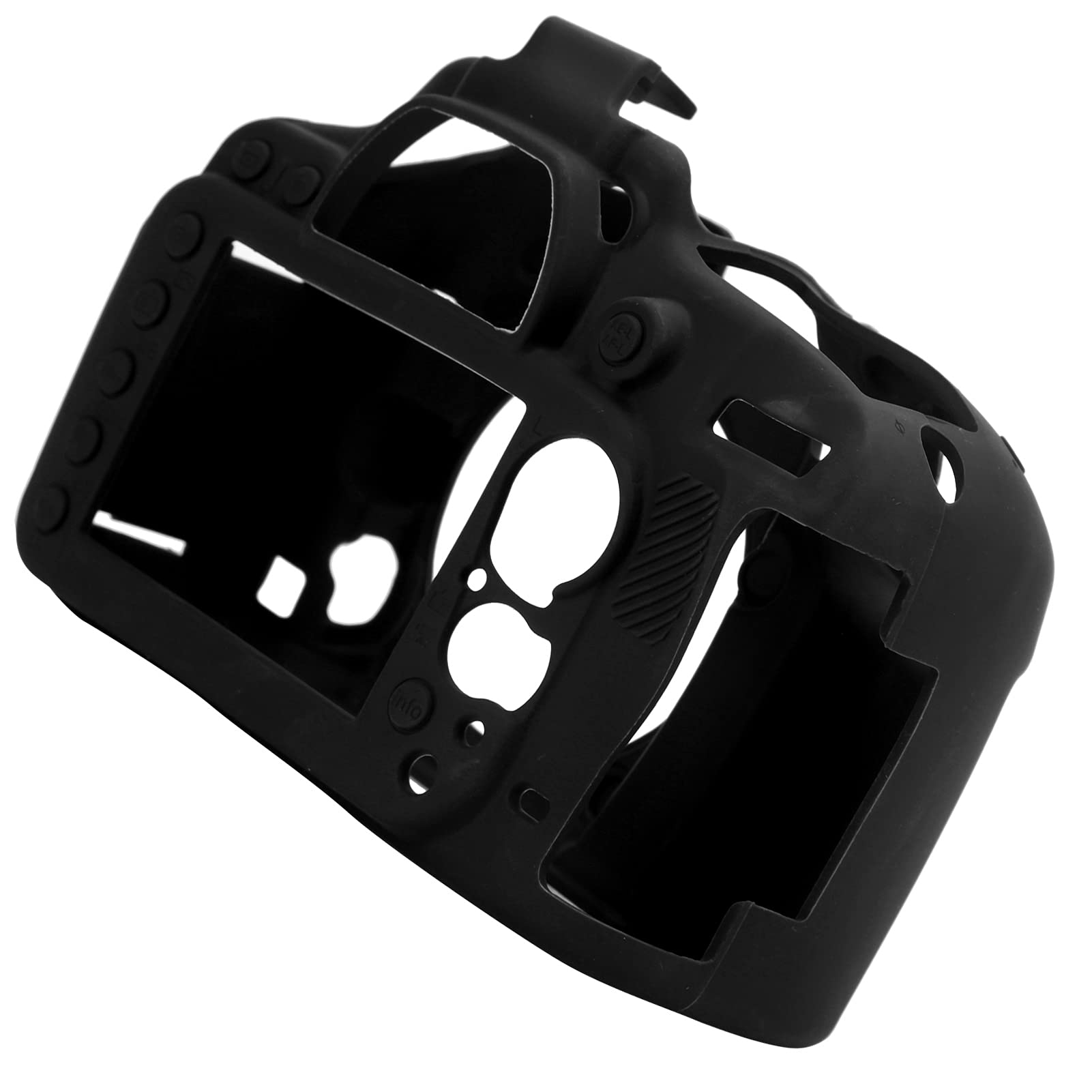 Cryfokt Kamera-Silikon-Schutzhülle, Dehnbare, Weiche Abdeckung für D600/D610, Verhindert Kratzer, Stöße, Staub und Schmutz, für Outdoor-Fotografie-Enthusiasten (Black)