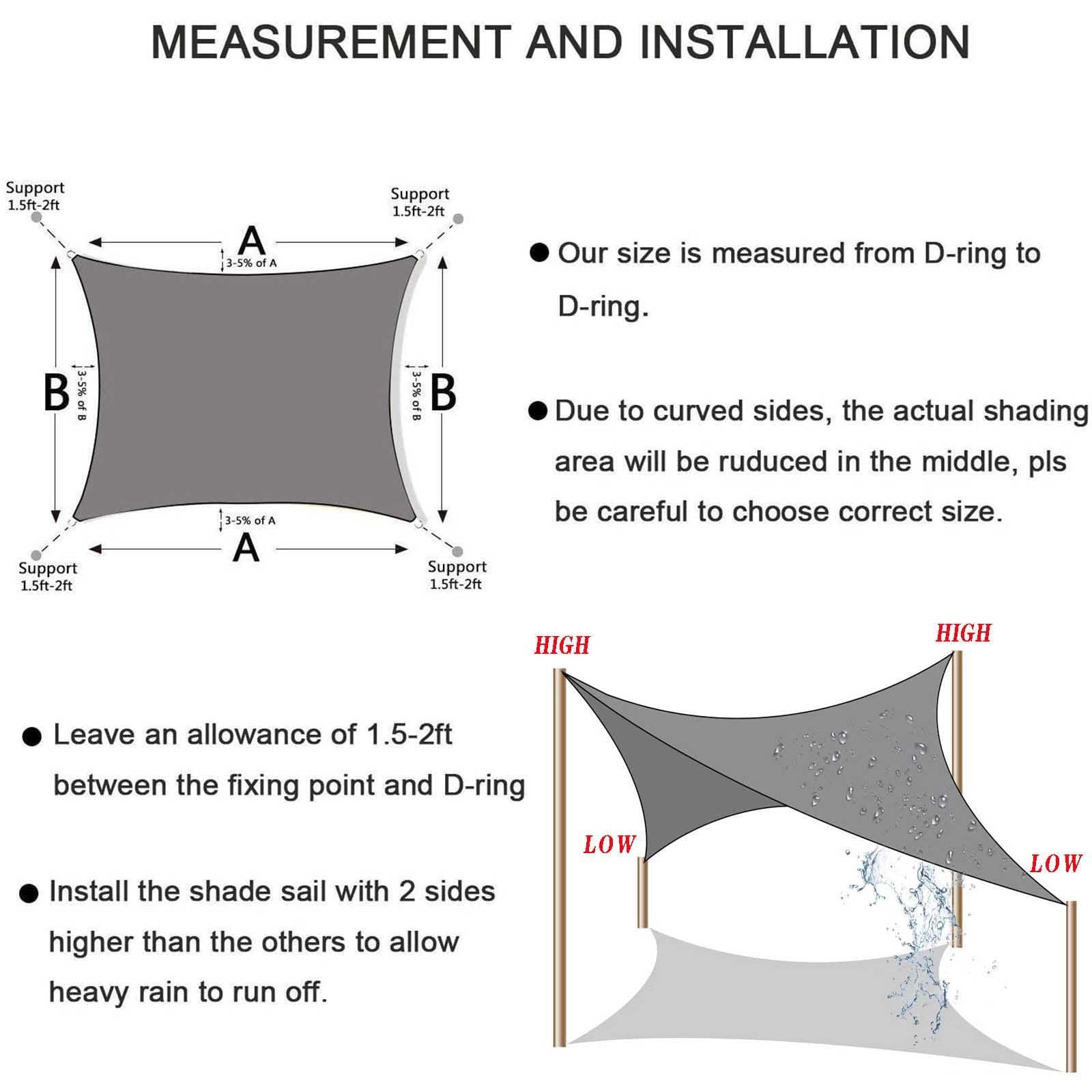 Sonnensegel 2x2 Wasserdicht, UV Schutz und Sonnenschutz, Sonnensegel für Balkon mit Befestigung Set, Sonnensegel Rechteckig für Terrasse, Garten und Wohnwagen, in vielen Farben,Rosa
