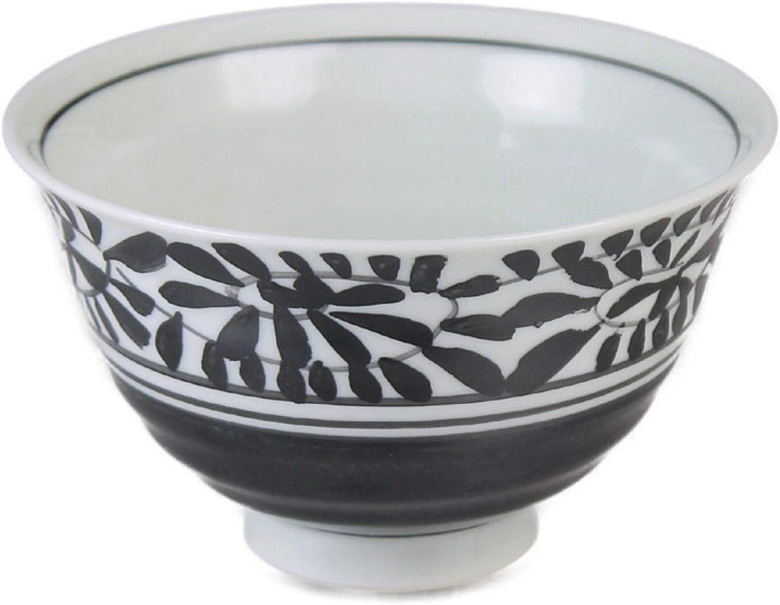 CtoC ARITA 856153 Rice Bowl, Multi, Diameter 4.6 x 2.7 inches (11.7 x 6.8 cm), Large Color Picture Buchi Arabestic, Made in Japan, Arita Ware