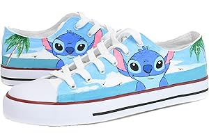 Zapatos de Stitch para Niña: Calzado de Lona Pintado a Mano con Personajes de Anime