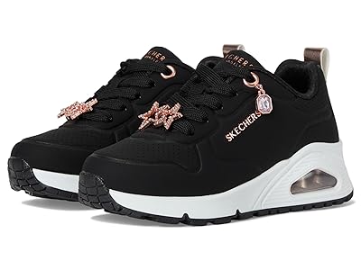 SKECHERS KIDS Uno Gen1 31562L (Little Kid/Big Kid) Girls Shoes Black/Rose Gold