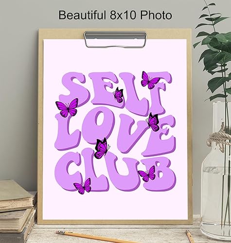 Miniatura 4 de Retro style Inspirational poster - 70s Motivation Wall Art & Decor - Self-love Wall Decor for Women - Groovy Hippie Trendy Room Artwork - Light