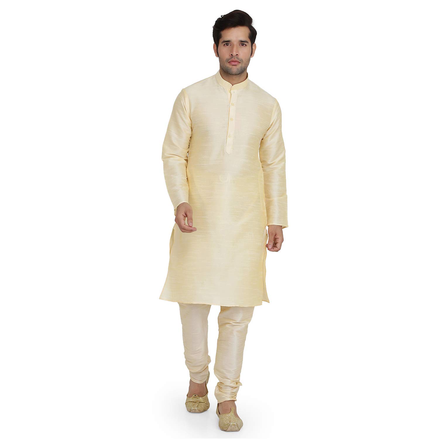 Mens Raw Silk Kurta Pyjama Set-image-25