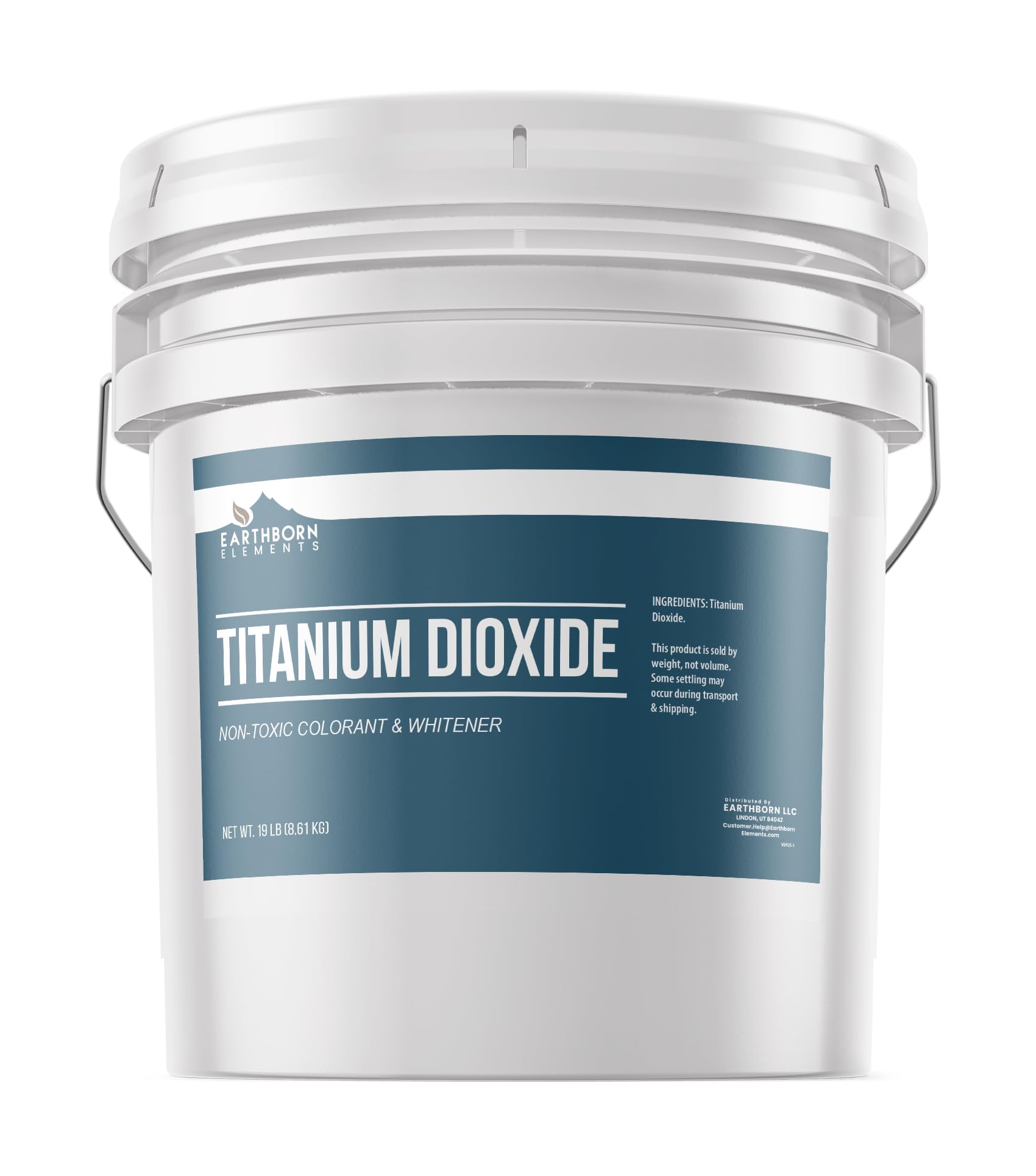 Earthborn Elements Titanium Dioxide (3.5 Gallons), DIY Essential, Resealable Bucket