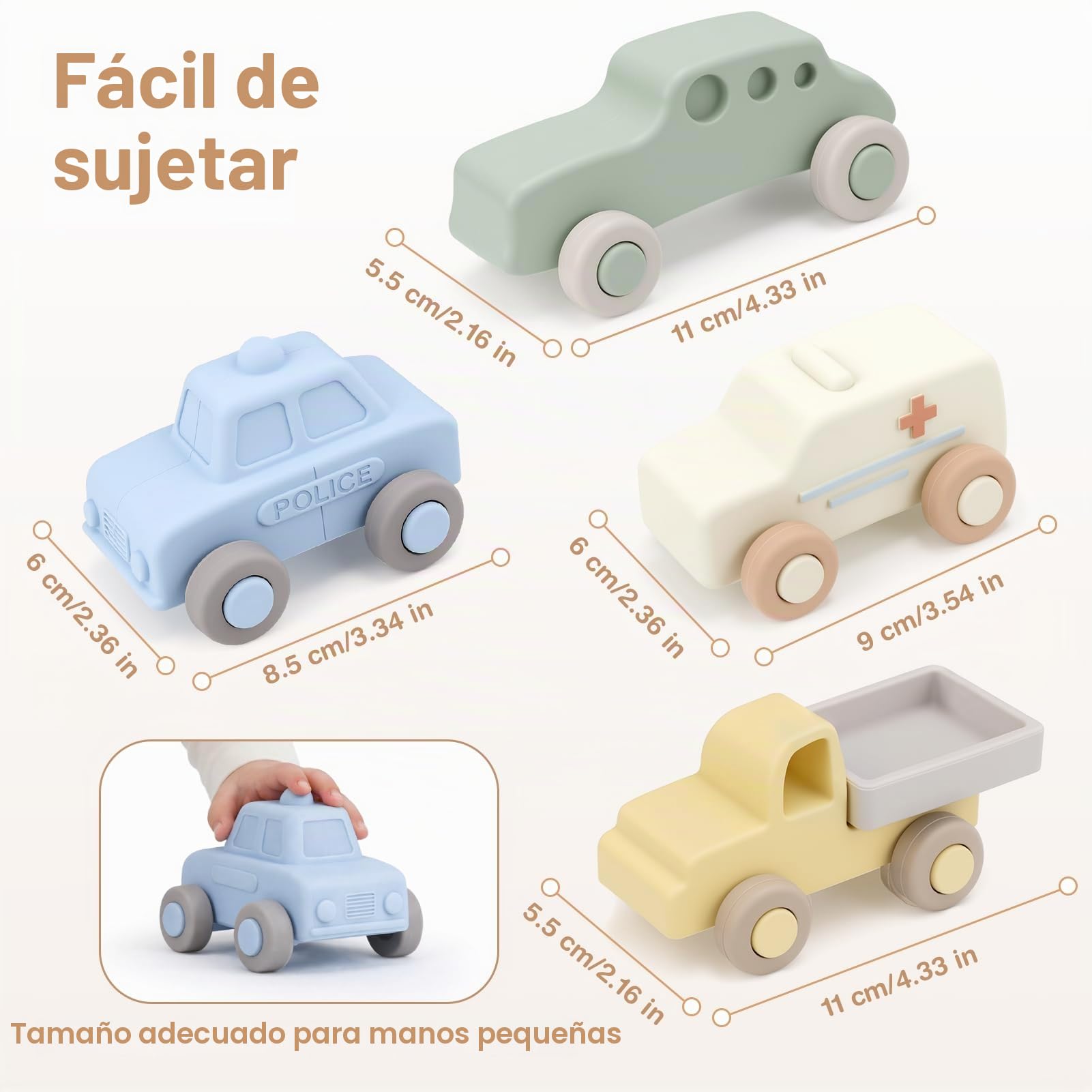 Vanplay Cars Juguetes Silicona Coche Bebe Juguetes Montessori Juguetes Niños 1 Año Garaje Coches Juguete Regalo Bebe 1 Año
