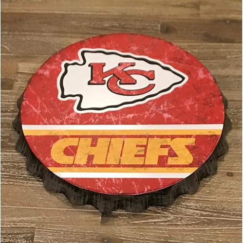 Vista 188 de Cartel de pared de Los Angeles Rams de 13 pulgadas con tapa de botella envejecida, edición limitada, de FOCO Rams, representa a la NFL y muestra tu