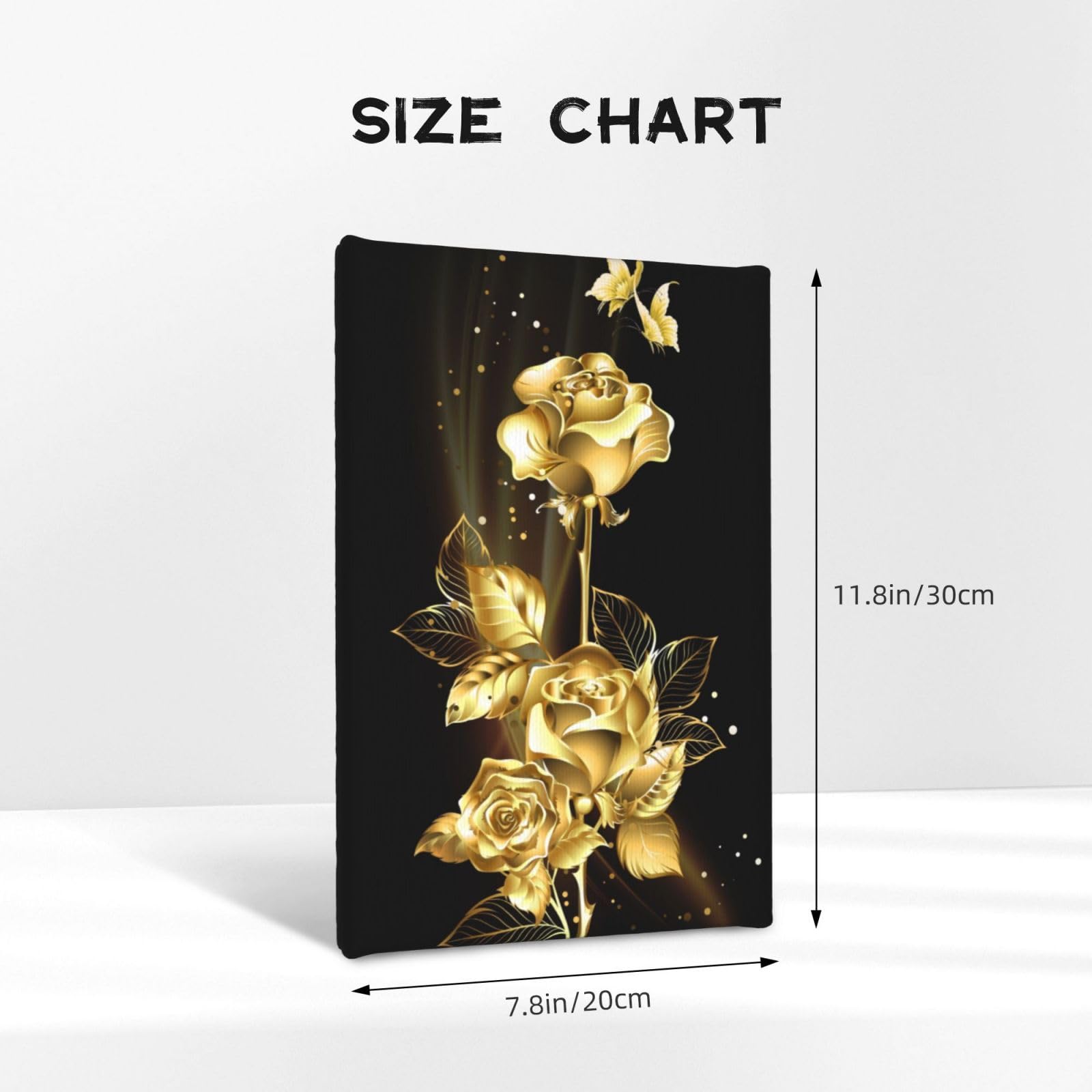 Amazon.co.jp: アートポスター フレーム 装飾画 金のばら 薔薇 枯れ