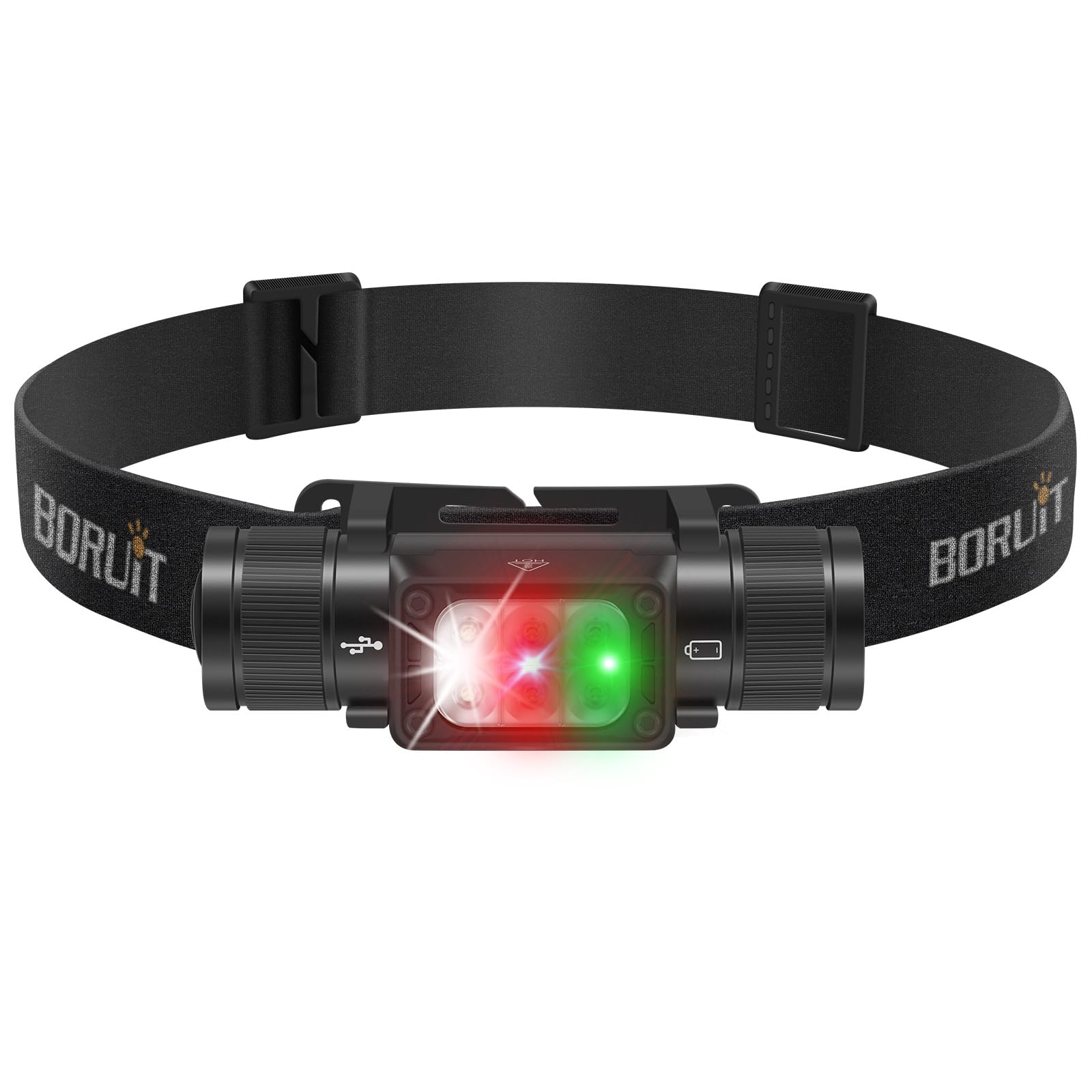 Linterna frontal BORUIT HP360 de 2000 lm, el regalo de Navidad perfecto para hombres deportistas 8