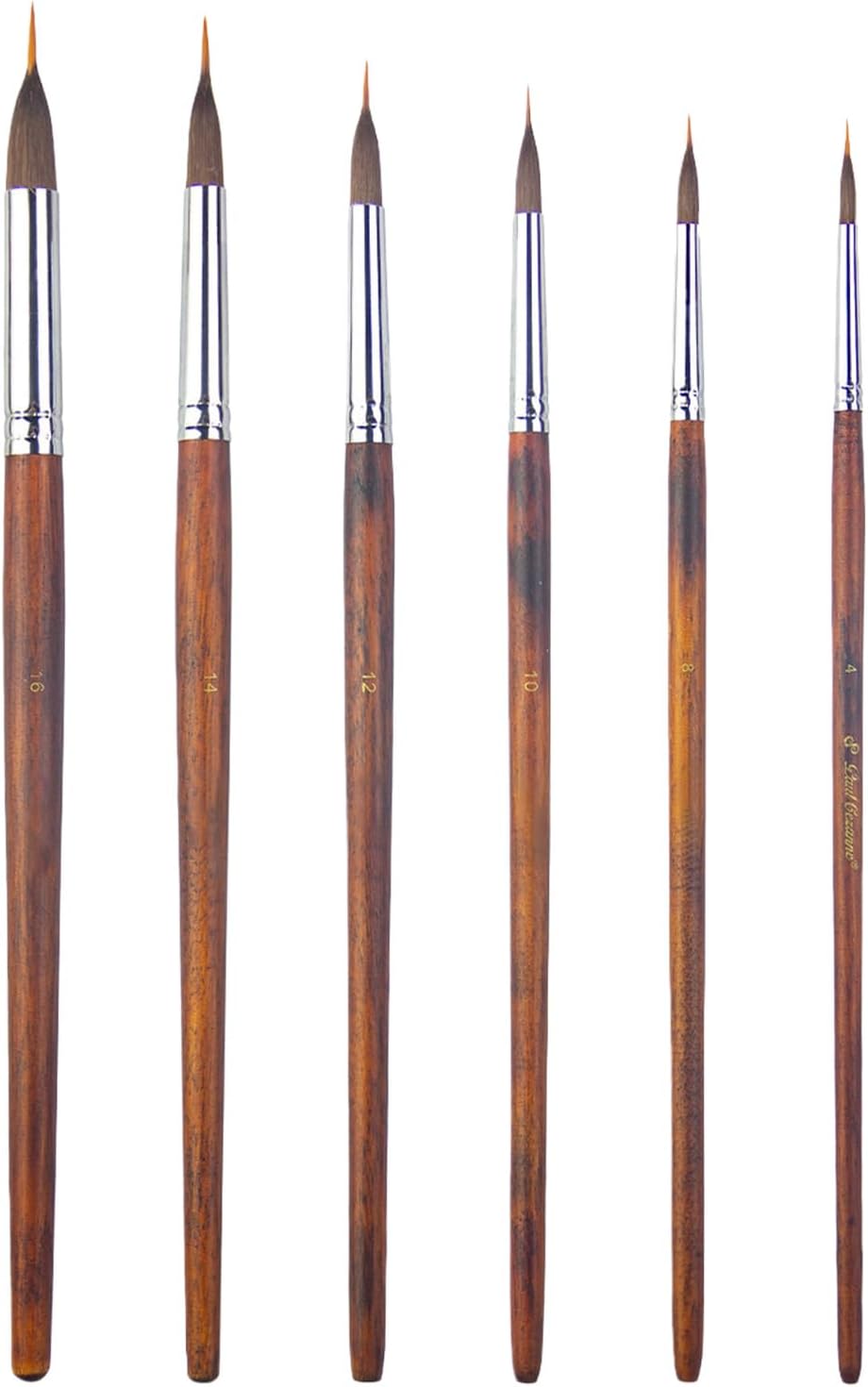 Detail Paint Brush Wood Handle Watercolor Liner for Artists Acrylic Gouache Oil Face Painting