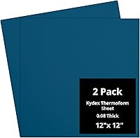 Vista 18 de Kydex Sheets - Solid Color DIY Kit for Crafting Holsters, Sheaths, and Mag Pouches - (8x8, 8x12, 12x12), Premium Thermoform Sheets - Thick, Durable