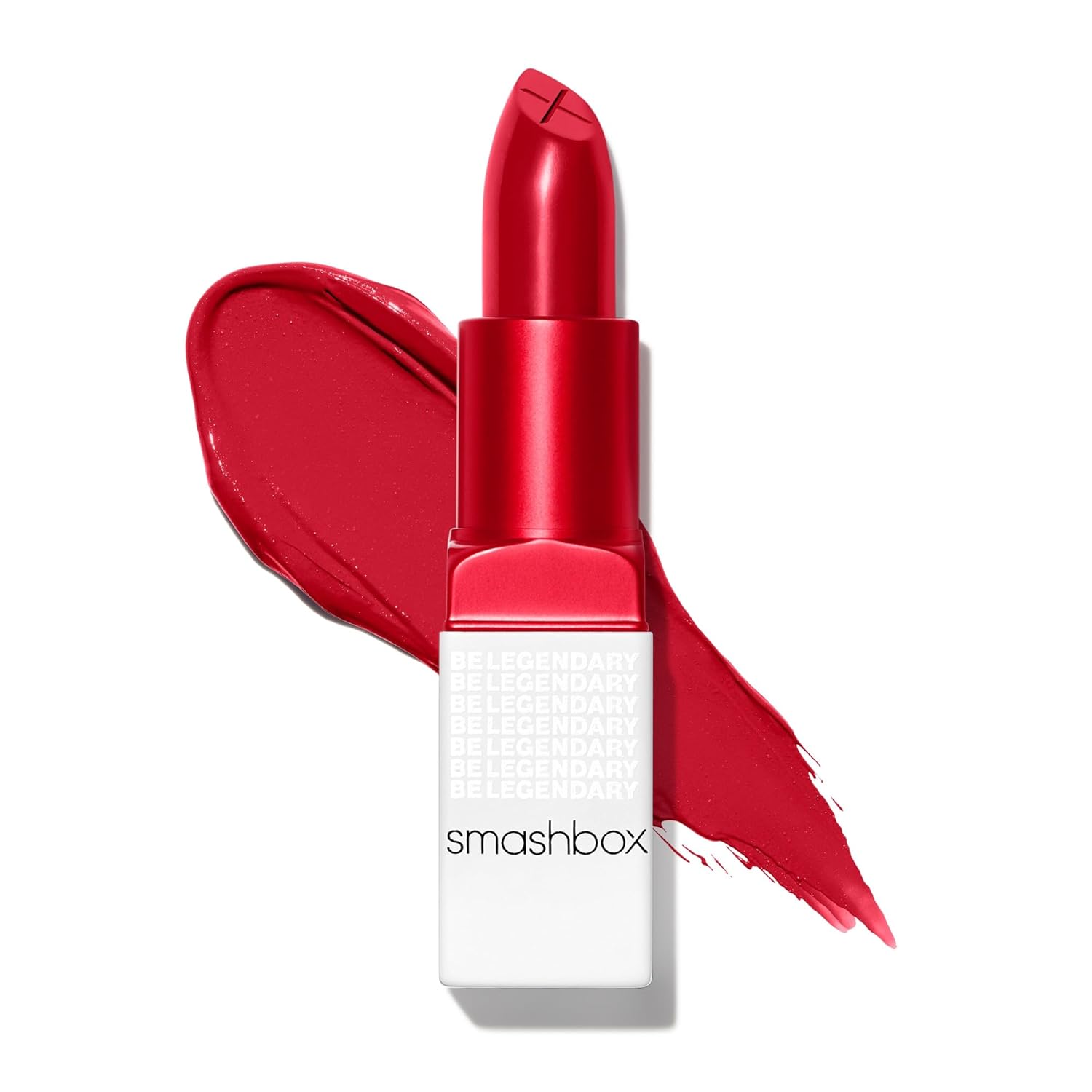 Smashbox Be Legendary Prime & Plush Lipstick | Creamy, Peptide-Infused, Lipstick with Primer for Smooth Color & Moisture Boosting Ceramides, 0.11 Ounce