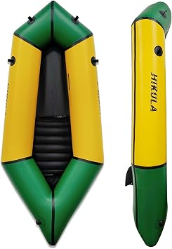 Inflatable Lightweight TPU PackRaft Eco-Friendly White Water Rafting Micro Inflatable Kayak Canoe Carry Bag Included