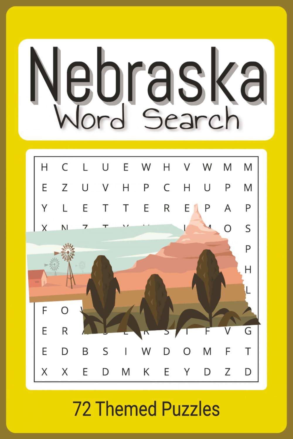 Nebraska Word Search Puzzle Book: Easy To Read Word Find