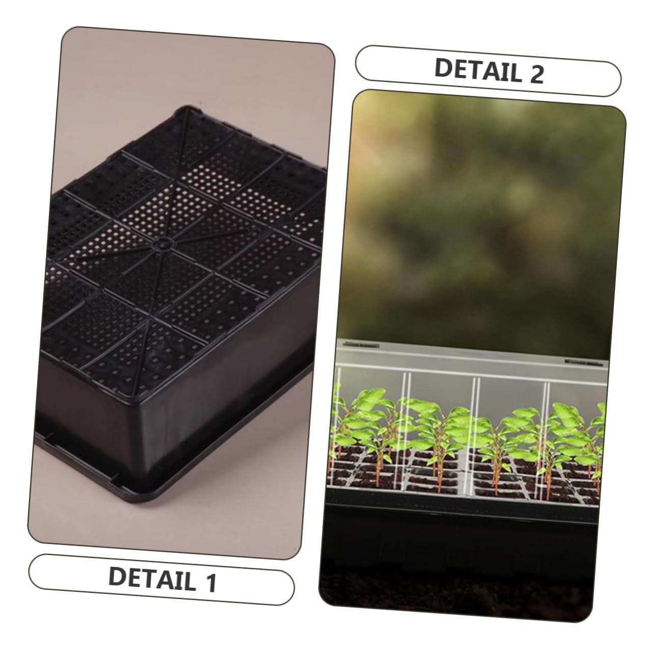 BESPORTBLE Vassoi per Piante in Plastica Vassoi Stella per Piante con Cupola di umidità con Piastra di Germinazione