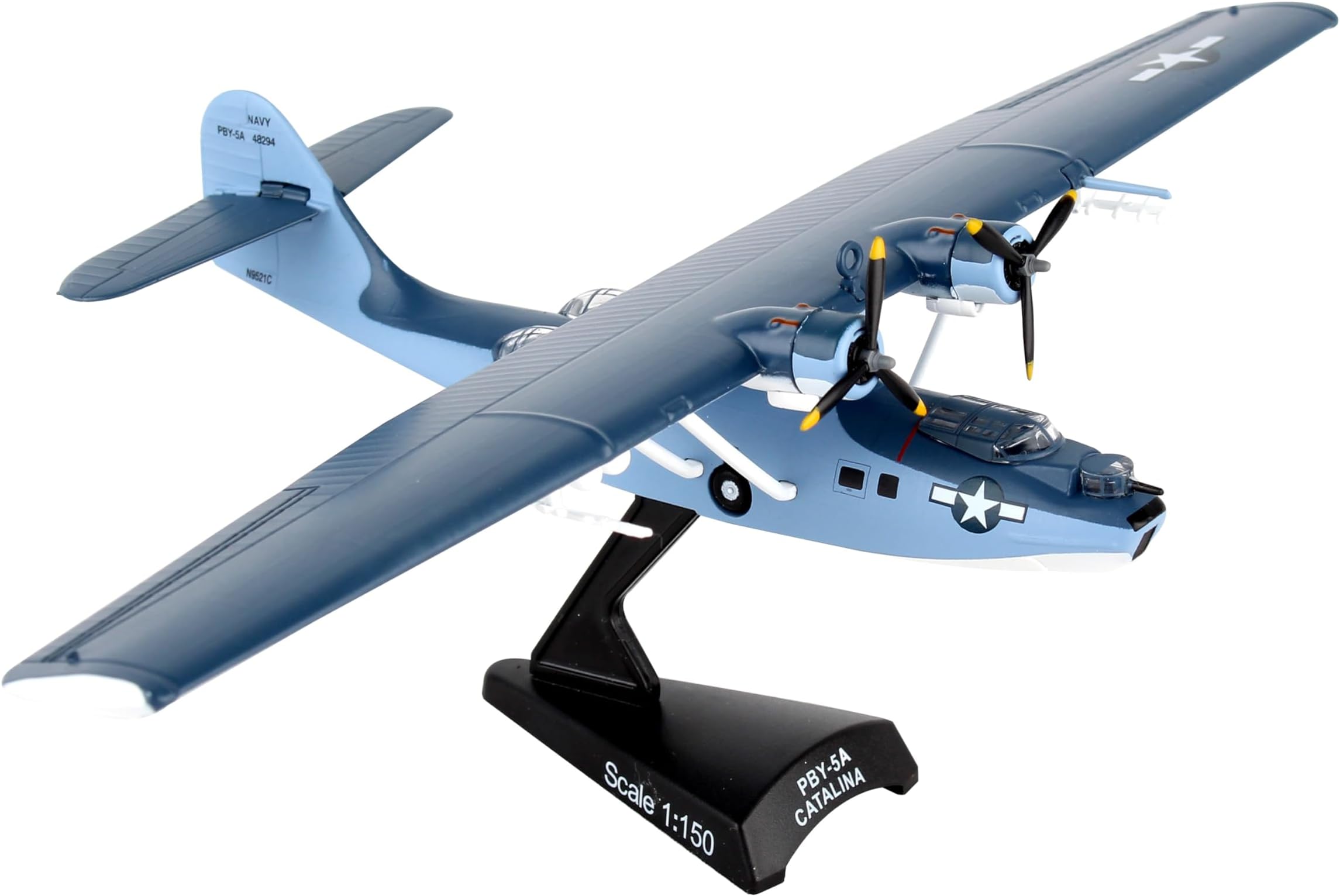 Worldwide Trading Postage Stamp USN Pby5 Catalina 1/150 Airplane Model