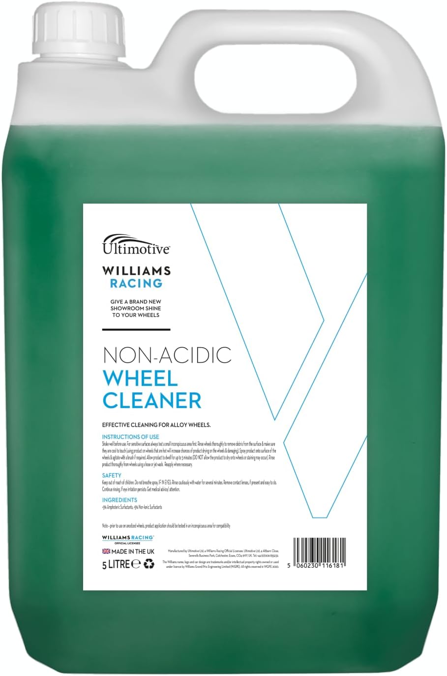 Williams Racing Heavy Duty Non-Acidic Wheel Cleaner 5L