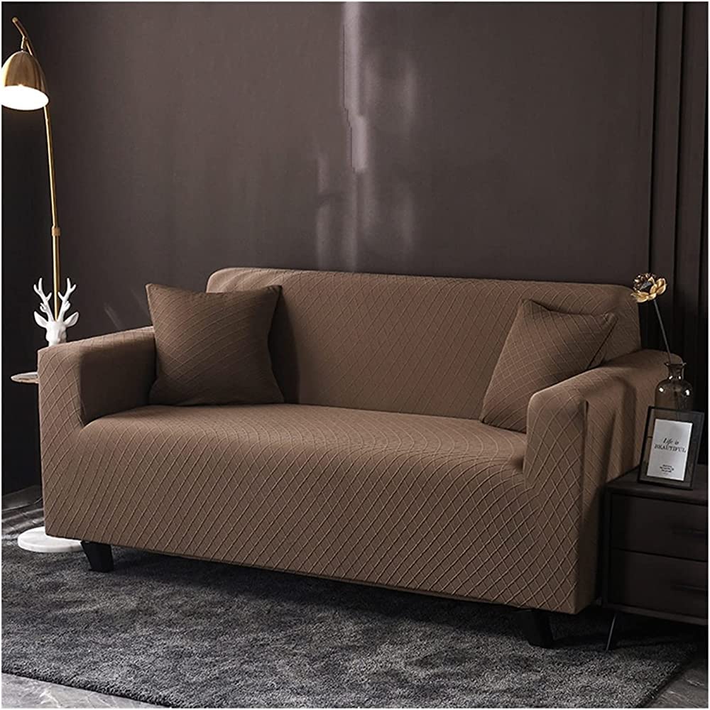 MGEMJMJ Armchair Slipcovers,Sofa Cover Knitted Living Room Sofa Cover Four Seasons Combination Sofa Cushion Cover Protector(Size:2 seats (145-185cm),Color:D)