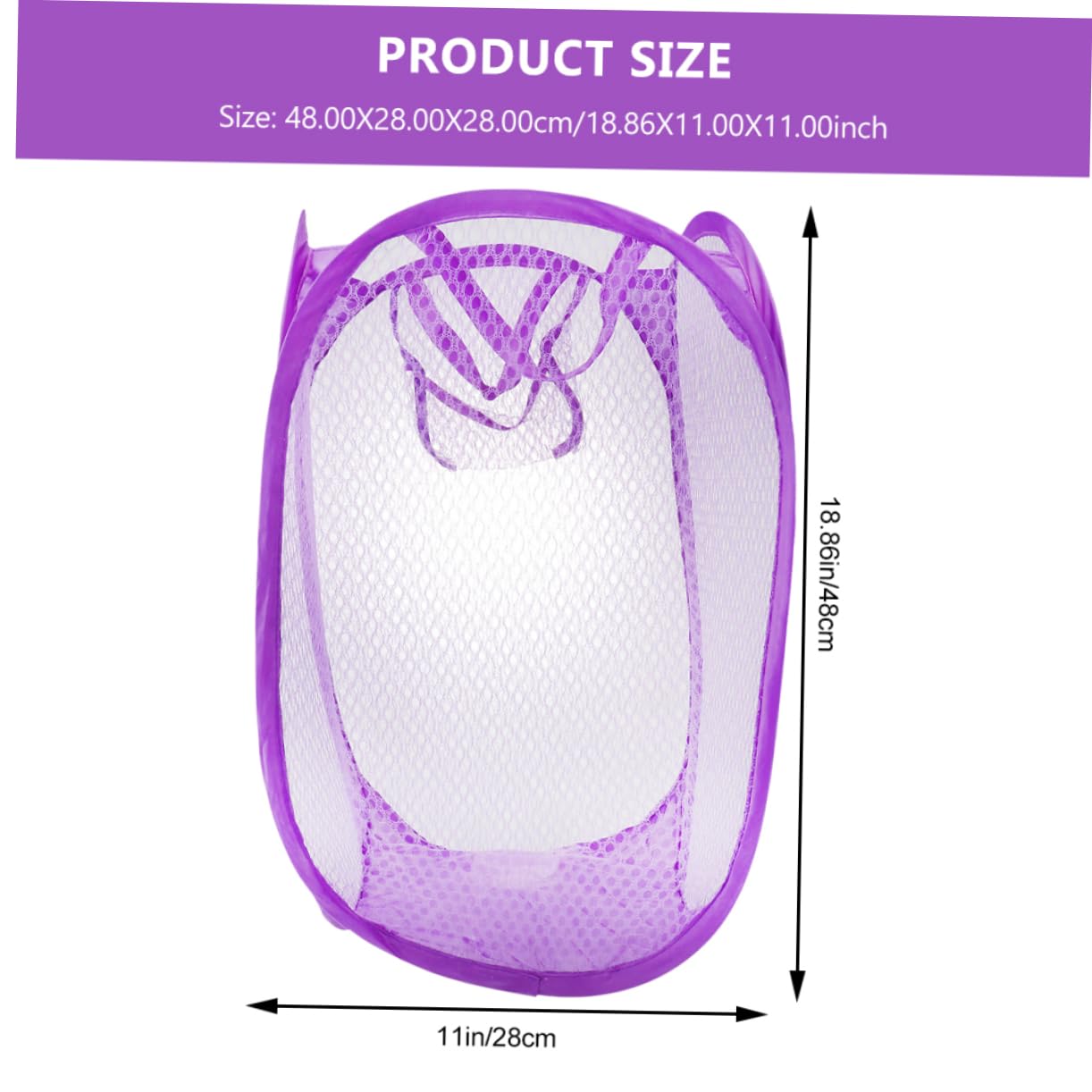 HOOTNEE Folding Laundry Basket Set Mesh Washing Bags for Laundry Storage Basket Net Bag