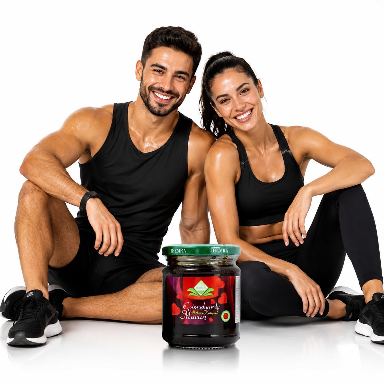 Miel Aphrodisiaque Puissant - Macun Vitalisant 240 g - Formule Concentrée au Miel et Extraits de Plantes - Énergie, Vitalité, Tonus et Bien-Être - Homme et Femme - Travail, Étude, Sport