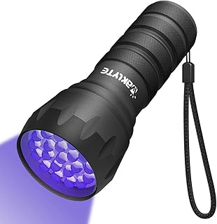 Waklyte Black Light UV Light, 21 LED Mini Black Light Flashlight, Powerful Small UV Flashlight Blacklight Flashlight, Pet ...