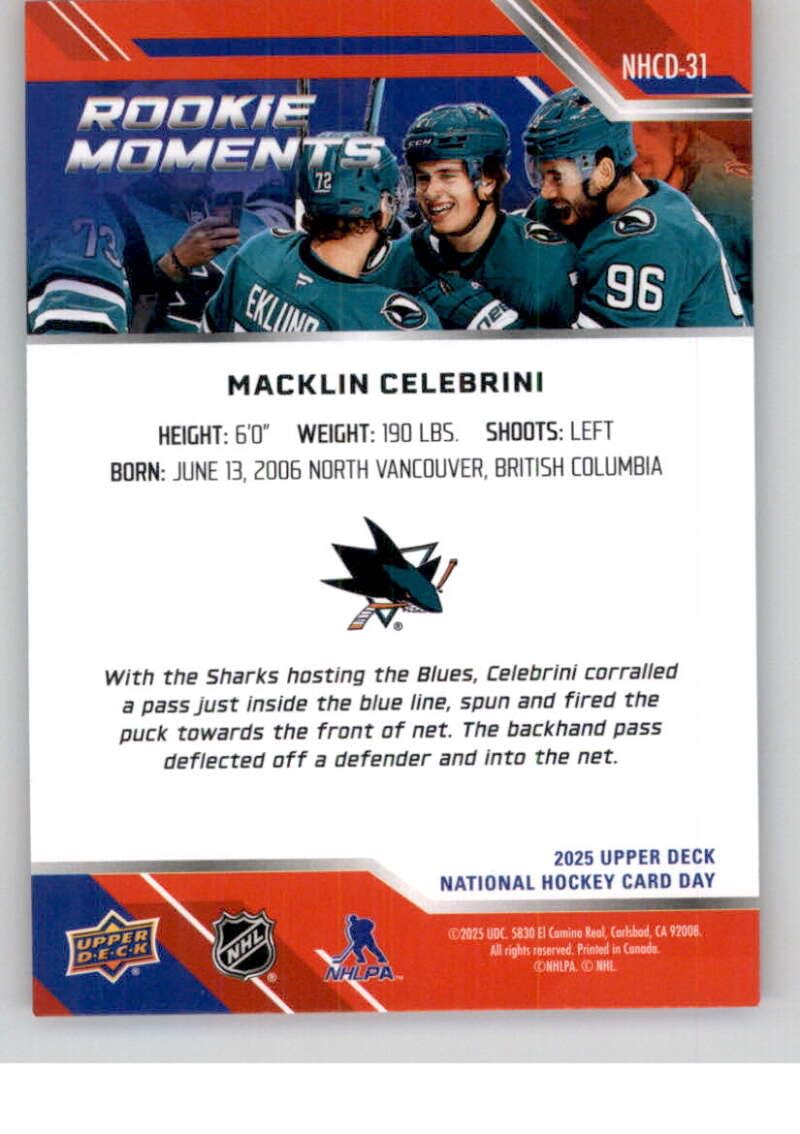 Amazon.com: 2024-25 Upper Deck National Hockey Card Day Base #NHCD