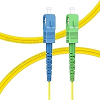 Vista 14 de Cable de Internet de fibra óptica LC/UPC a SC/APC, fibra de modo único OS2 0.5M/1.6 pies, Simplex, Opción de longitud: 1.6 ft-32.8 ft 9/125um
