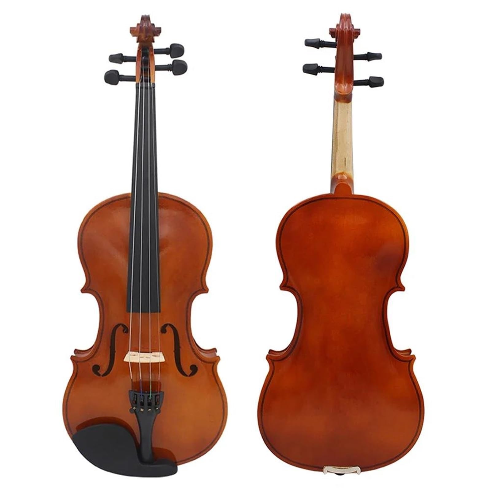 Un Violino Acustico In Legno Massello Naturale Di Dimensioni Standard Perfetto Per I Principianti. Violino(3/4)