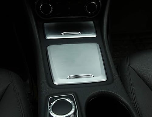 Miniatura 5 de YIWANG Cubierta del cenicero del ajuste del panel de la caja de almacenamiento del centro del ABS para Mercedes Benz CLA GLA una clase W117 W176 A180