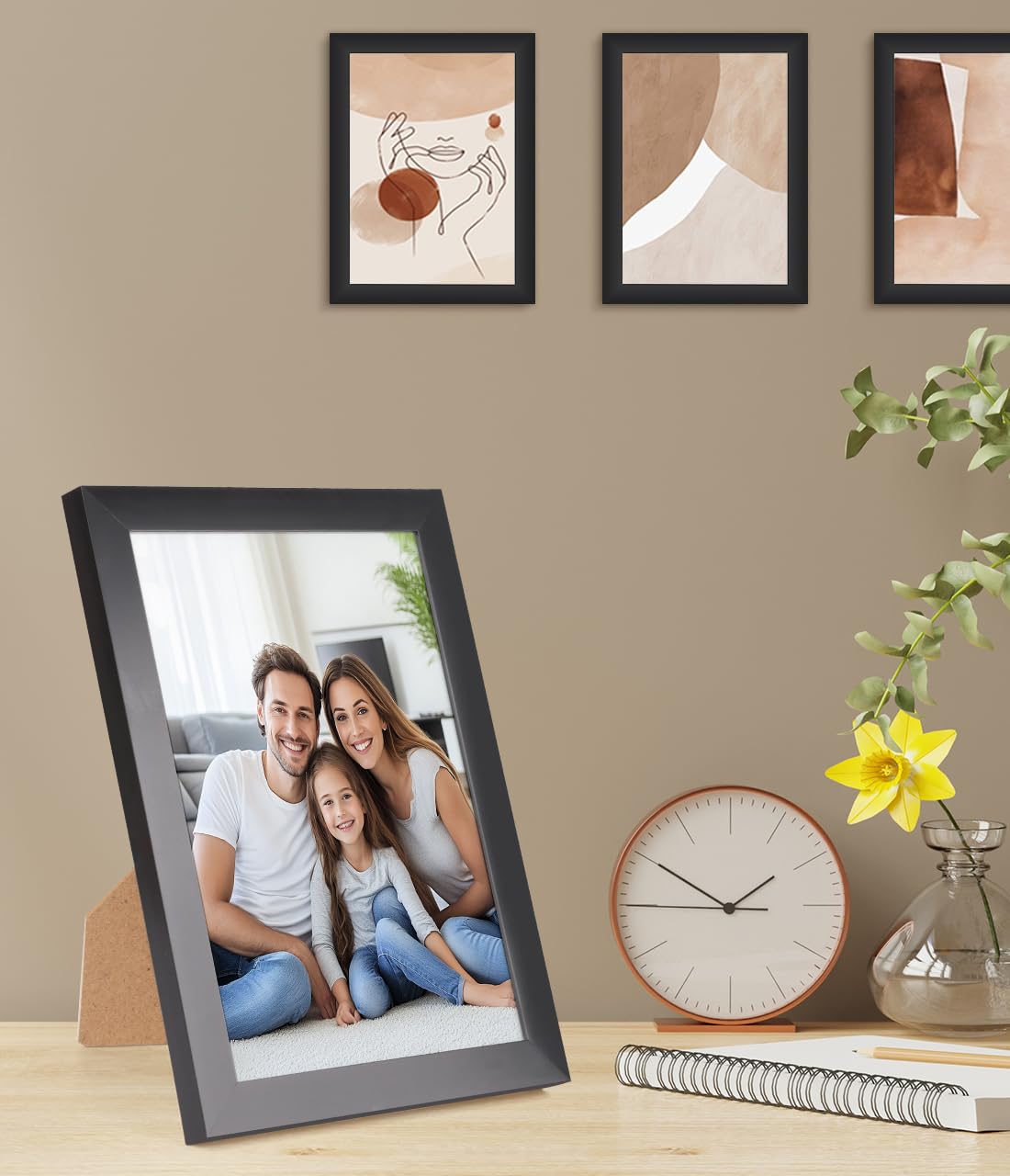 Set di 8 Cornice Foto 10x15 cm (4x6 Pollici) per Decorazione - Nero